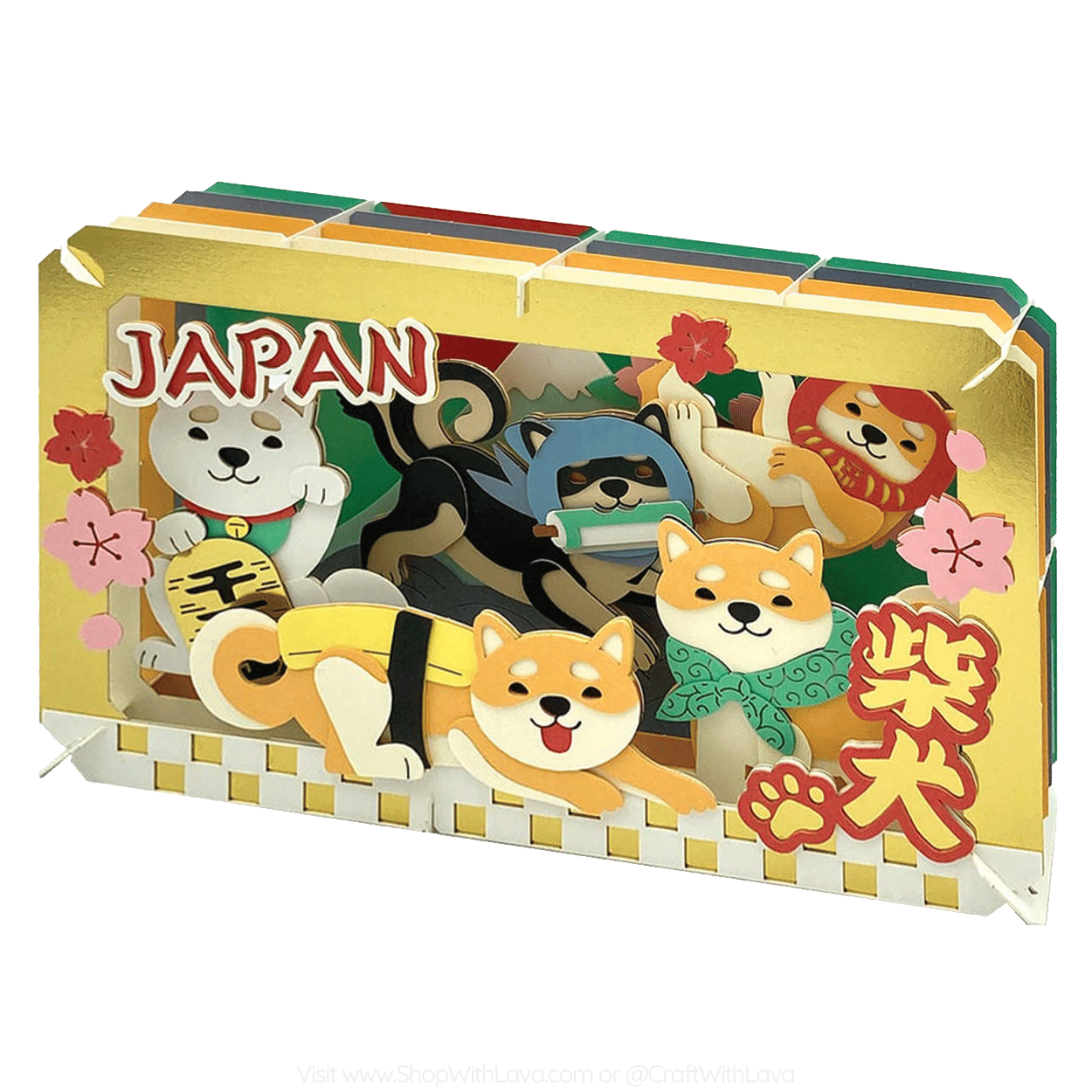 Paper Theater | Japanese Theme | Lots of Shiba Inu Dogs PT-L65