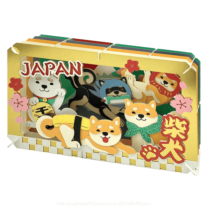 Paper Theater | Japanese Theme | Lots of Shiba Inu Dogs PT-L65
