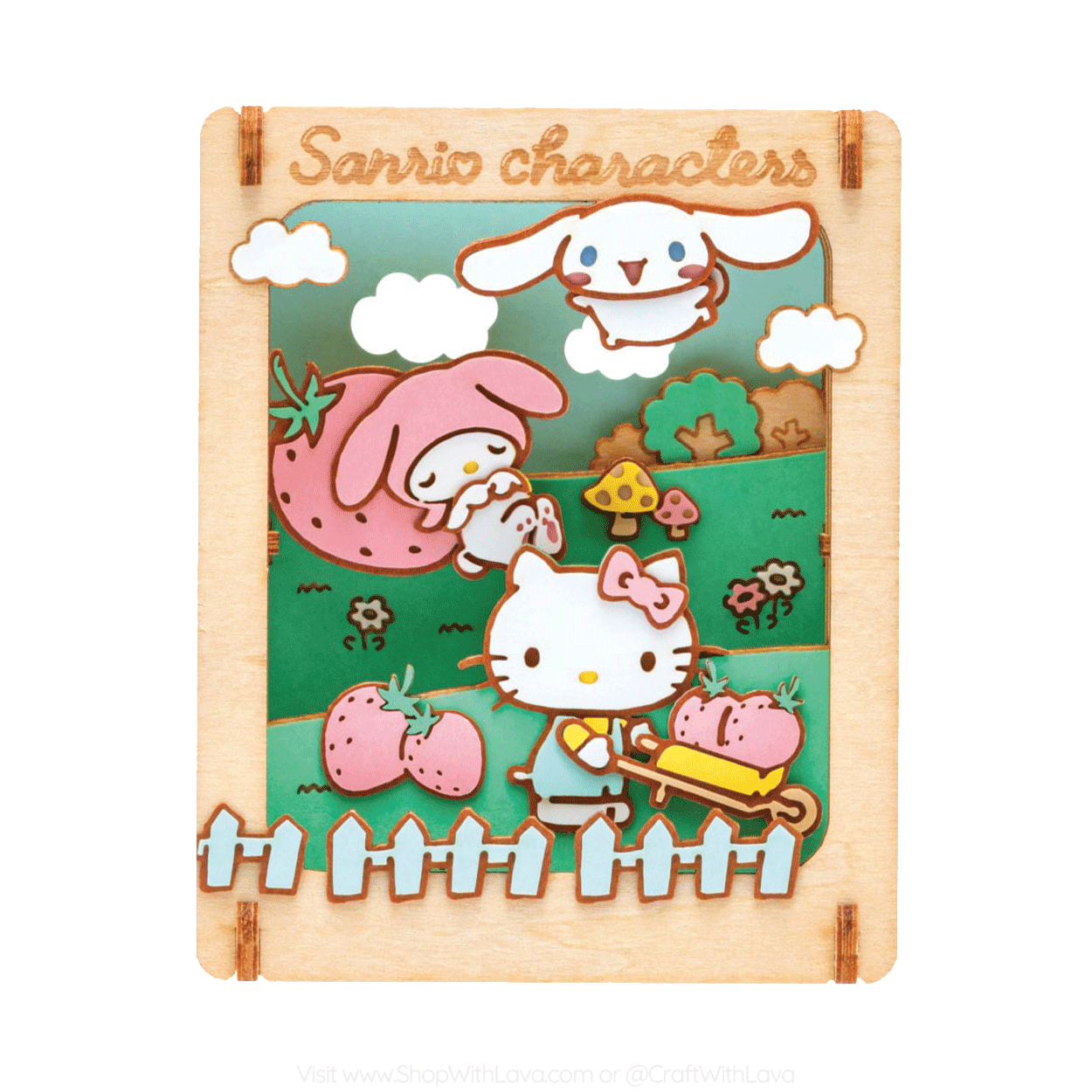 Paper Theater Wood | Sanrio Characters | Strawberry House 2 PT-W21