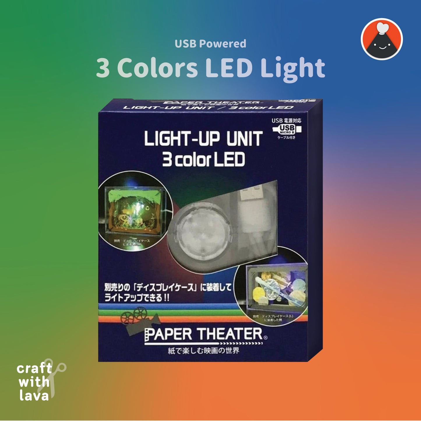 Accessories | Paper Theater | Display Light (USB) 3 LED Colours
