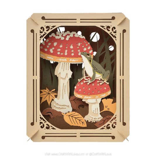 Paper Theater | Animal and Mushroom Series | Frog and Mushroom