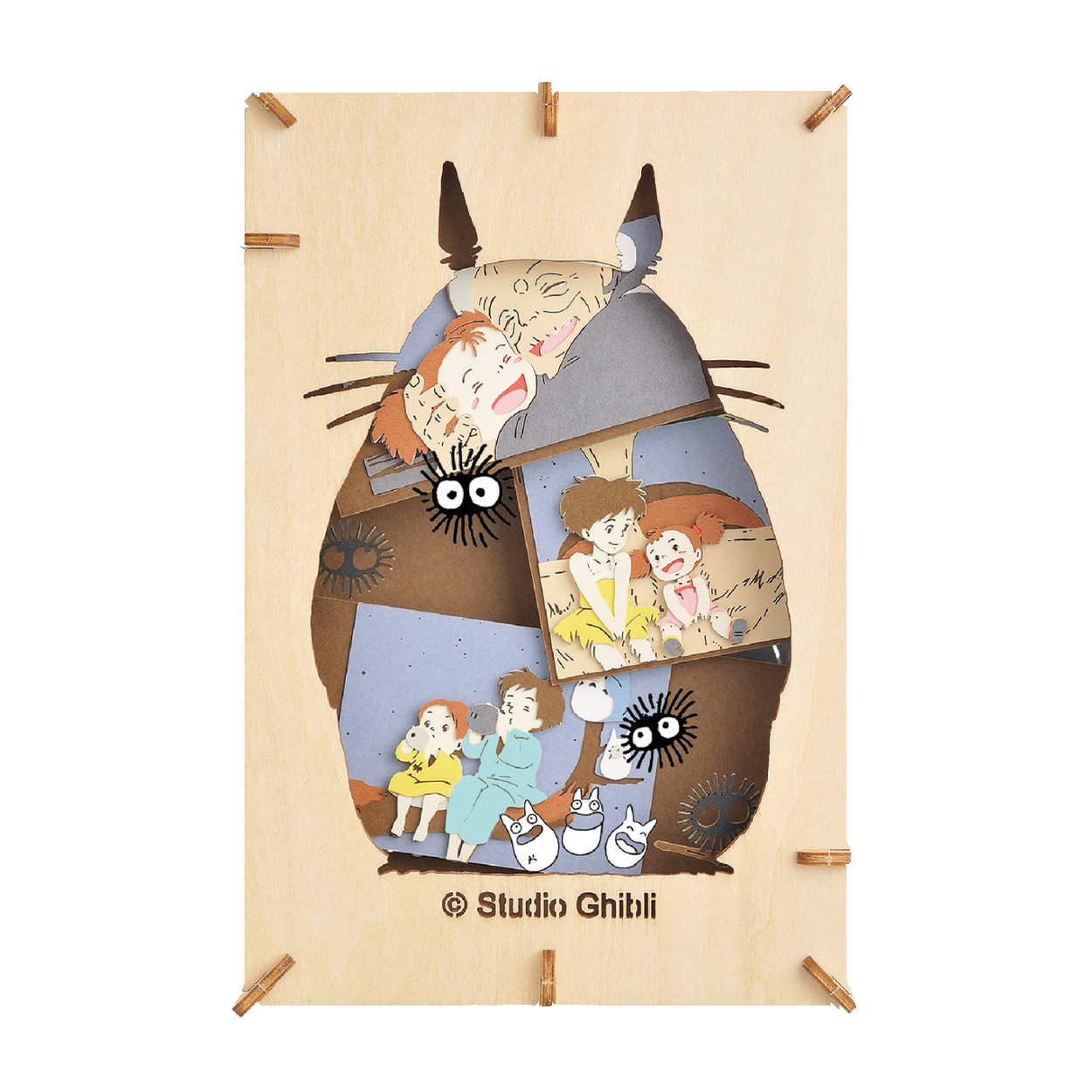 Paper Theater Wood | My Neighbor Totoro | Movie Collage