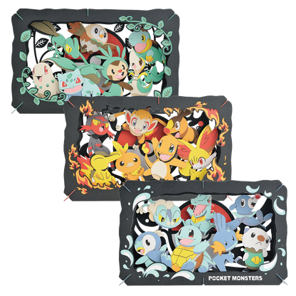 Bundle! Paper Theater | Pokémon | Grass + Water + Fire Type